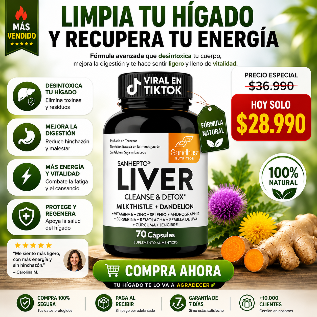 Liver Cleanse & Detox 70 CAPS