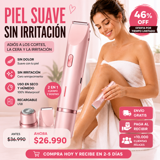 Rasuradora femenina - Adiós pelitos…