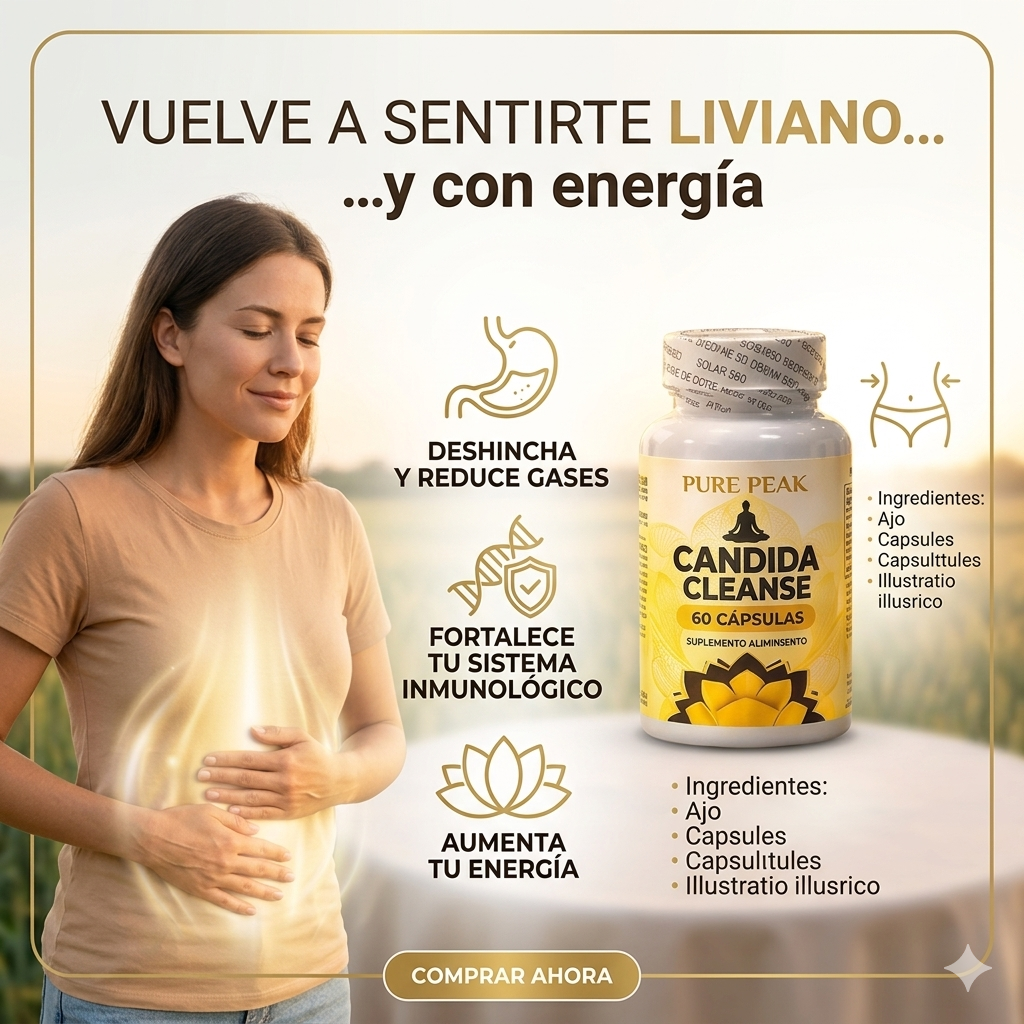Candida Cleanse ORIGINAL - Alivio Digestivo y Desinflamación Abdominal