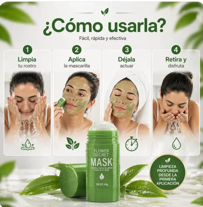 MASCARILLA DE TÉ VERDE EN BARRA🌿